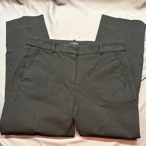 J.Crew Petites Kallie Straight-Leg Ankle Pant 8P Black Stretch Career Pants